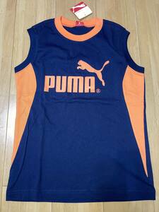 新品未使用 PUMA　　プーマ　　 ノースリーブ　　タンクトップ　 　　ネイビー　サイズ１５０ 