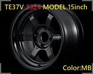 【納期要確認】TE37V 2324 MODEL SIZE:8J-15 ±0(M) PCD:114.3-4H Color:MB ホイール2本セット