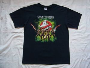 ☆美品☆ GHOSTBUSTERS ゴーストバスターズ Tシャツ sizeXL 黒 ☆USA古着 映画 ビデオゲーム ビル・マーレイ The Goonies グーニーズ