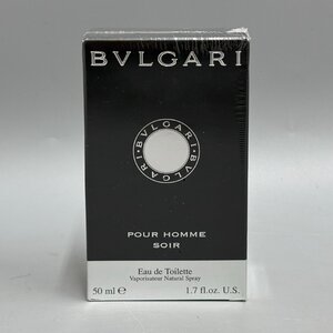 ●○[2] 未使用 未開封 ブルガリ プールオム ソワール 50ml オードトワレ 香水 フレグランス BVLGARI POUR HOMME SOIR 06/122602s○●