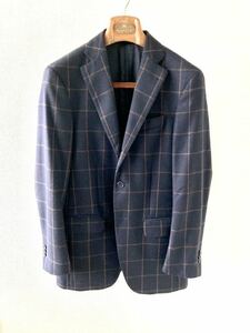 Sartoria LATORRE 44 ネイビー ブラウンペーン サルトリアラトレ イタリア製