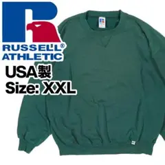 90s US製 Russell Athleticラッセル XXL前V スウェット