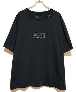 The DUFFER of ST.GEORGE BLACKLABEL CENTER LOGO TEE（XL）黒 ダファー ブラックレーベル センター ロゴ Tシャツ バインダーネック