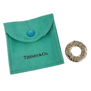 TIFFANY&Co. ティファニー アトラス サークル シルクコード ネックレストップ SV925 6.9g 保存袋付き 【中古品】 22502K41