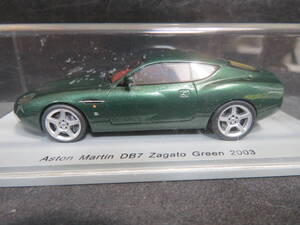 1/43　アストンマーチン　DB7　ザガート　2003　メタリックグリーン