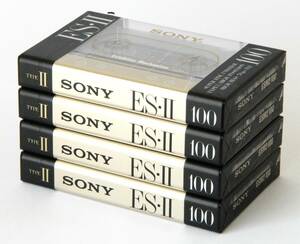 612-3 未開封『SONY ES-Ⅱ 100』4本（ハイポジション・カセットテープ）