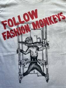 80s 1980s 80年代 ハードコア パンク バンド Tシャツ ロック Tシャツ ビンテージ 古着 猿 拷問 FOLLOW FASHION MONKEYS USA製