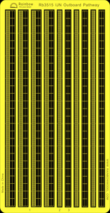 レインボー Rb3515 1/350 WWII IJN 日本海軍 艦艇用舷外通路 エッチングパーツ