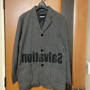 希少 アーカイブ『NEIGHBOR HOOD』02S/S 「Salvation」ヒッコリーストライプワークジャケット ネイバーフッド 裏原 VINTAGE ストリート M