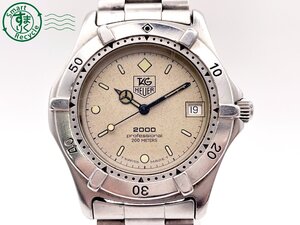 AL0604403　＃ 1円～！ TAG HEUER タグホイヤー 2000 プロフェッショナル 962.206 クォーツ QZ デイト アナログ 腕時計 純正ベルト 中古