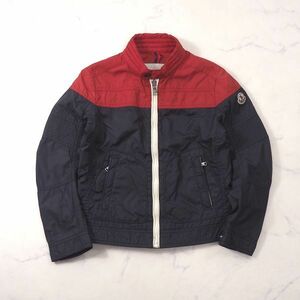 3-TL002 モンクレール MONCLER ジャケット ジップアップ ネイビー レッド 6Y キッズ