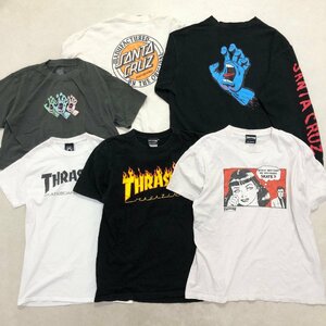 ●SANTA CRUZ THRASHER サンタクルーズ スラッシャー 6点 Tシャツ スウェット スケーター ストリート sizeMIX メンズレディースMIX 1.8㎏●