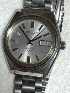 動作品　CITIZEN SEVEN STAR V2 21JEWELS 21石　シチズン　腕時計　自動巻　AUTOMATIC GN-1-S ヴィンテージ　シルバー