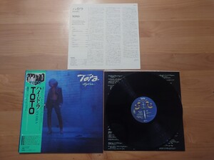 ★TOTO トト★ハイドラ Hydra★帯付★LPレコード★中古品 ★ジャケット、帯経年傷み、汚れ★OBI