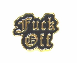 FUCK OFF　ピンバッジ　PUNK　グッズ　パンク　ファッション　ファックオフ