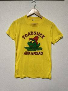 USA製 80s SCREENSTARS Tシャツ TOADSUCK ARKANSAS XLサイズ シングルステッチ ヴィンテージ 検索用 40s 50s 60s 70s 大戦 XX 