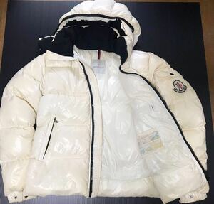 モンクレール MONCLER ダウンジャケット サイズ 1 アイボリー系　　解れ穴なし　