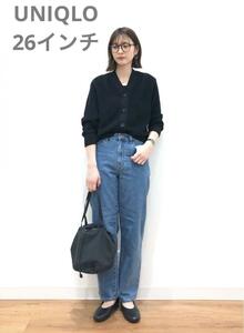 UNIQLO ユニクロ カーブジーンズ 26インチ ブルー