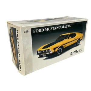 AUTO art 1:18 FORD MUSTANG MACH I 黄色 オートアート 未開封 S8921673