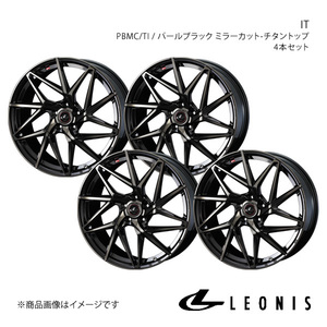 LEONIS/IT ビアンテ CC系 アルミホイール4本セット【16×6.5J 5-114.3 INSET52 PBMC/TI】0040582×4