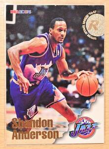 SHANDON ANDERSON (シャンドン・アンダーソン) 1997 SKYBOX NBA HOOPS Rookie ルーキー トレーディングカード 【JAZZ,ユタジャズ】