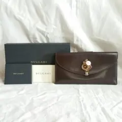 BVLGARI/レザー.Wホック長財布