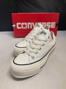 【訳あり新品】CONVERSE ALL STAR (R) LIFTED OX 31319422 WHITE US5.5 24.5cm オールスター リフテッド オックス ホワイト 厚底