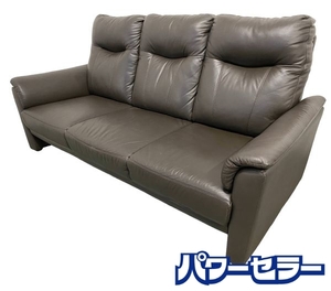 NITORI/ニトリ 3人用ソファ ナルタ KD DBR ダークブラウン 中古家具 店頭引取歓迎 R9077