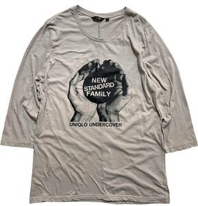 ユニクロ × アンダーカバー UNIQLO × UNDER COVER 2012 NEW STANDARD FAMILY 立体裁断 7部丈 カットソー ロングTシャツ XL