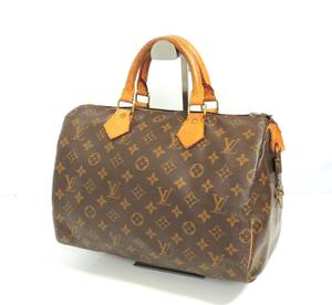 □　Louis Vuitton　ヴィトン　M41526　モノグラム　スピーディ30　ハンドバッグ　ミニボストン　鍵、カデナ付き　中古　長期保管品　③