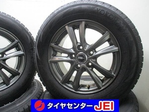 15インチ IG70 195/65R15 6J+43 114.3 セレナ/アクセラ 中古スタッドレスタイヤホイール4本セット送料無料(SA15-4019）