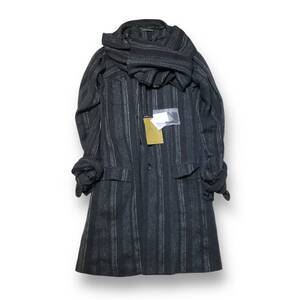 24SS YOHJI YAMAMOTO POUR HOMME DETACHABLE STOLE JACKET デタッチャブルストールジャケット 3 ブラック系 ヨウジヤマモト 店舗受取可