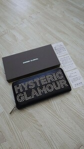 ヒステリックグラマー　HYSTERIC GLAMOUR　長財布　ロングウォレット 黒 ブラック　送料無料