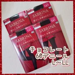 【SABRINA】 サブリナ 60デニール タイツ チョコレート L～LL