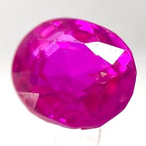 ソ付き!!1円〜!!◆天然ルビー 0.546ct◆d 約4.5×3.7×3.1mm ルース 裸石 宝石 ruby w3 264