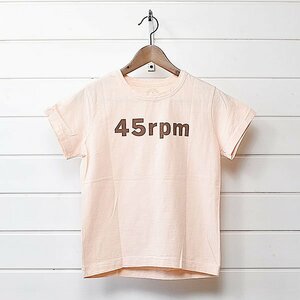 45rpm 半袖 ロゴ Tシャツ 1 オレンジ フォーティーファイブ アールピーエム｜23l0811