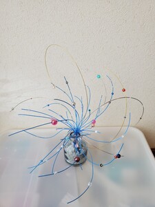 ワイヤーアート ハンドメイド 水の輝き