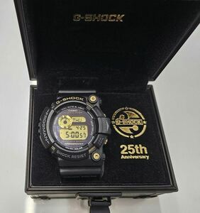 激レア 極美品 G-SHOCK 25周年 GW-225A FROGMAN Dawn Black CASIO カシオ 腕時計 Gショック フロッグマン ブラック デジタル タフソーラー