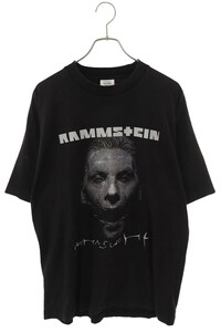 ヴェトモン VETEMENTS 17AW RAMMSTEIN PRINTED T-SHIRT MAH18TR27 サイズ:XS オーバーサイズラムシュタインプリントTシャツ 中古 OM10