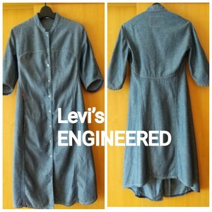 即決♪Levi’s ENGINEERE★人気♪立体裁断デニムワンピースリーバイス