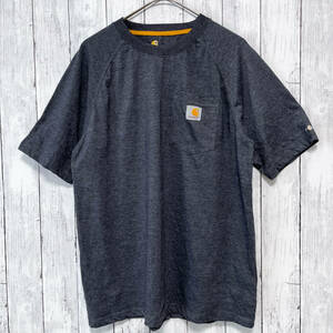 カーハート Carhartt 半袖Tシャツ メンズ ワンポイント コットン65％ ポリエステル35% Lサイズ 5-758