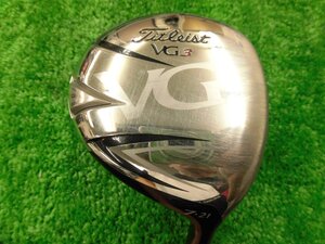 中古品 タイトリスト VG3 F 2012年モデル 7番ウッド 21度 メーカー純正 VG-F SR シャフト