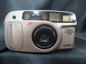 動作品 ミノルタ MINOLTA RIVA ZOOM 70 DATE 35-70mm ケース付【10248】