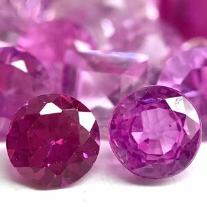 (天然カラーサファイアおまとめ25ct)s 裸石 宝石 pink sapphire サファイア コランダム 藍玉 jewelry ジュエリー ピンク i