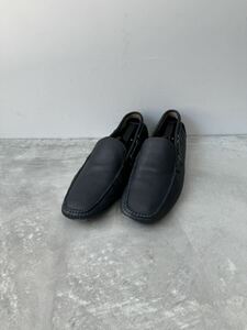 カーシュー ドライビングシューズ ネイビー 7 CAR SHOE スリッポン ローファー スムースレザー カーフ シボ革 紺 レザーシューズ