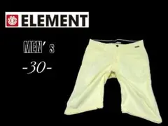 メンズ30◇ELEMENT◇ショートパンツ 薄黄色