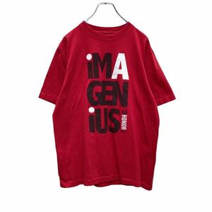 adidas 半袖 プリント Tシャツ S レッド ブラック ホワイト アディダス スポーツ 古着卸 アメリカ仕入 a505-6099