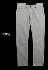 ■■＜極美品＞アルマーニ＜ARMANI COLLEZIONI：soft stretch＞straight FIT 5Pパンツ＜30＞■■