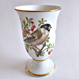 #l20 PORCELAINE FRNAKLIN DE PARIS 鳥 うそ 鷽 花 マグ カップ 