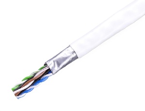 Cat6 シールドLANケーブル(200m巻) FS-TPCC 6 0.5mm x 4P 白 FS-TPCC6白